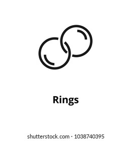 Rings line icon.