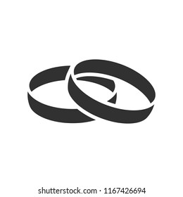 rings. monochrome icon