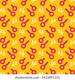 Rings pink background repeating trendy pattern vector illustration