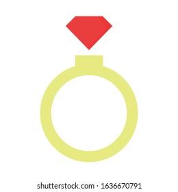 Rings simple clip art vector illustration