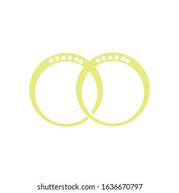 Rings simple clip art vector illustration