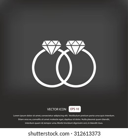 rings vector icon