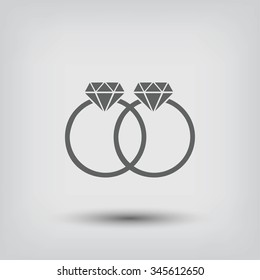 rings vector icon