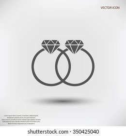 rings vector icon