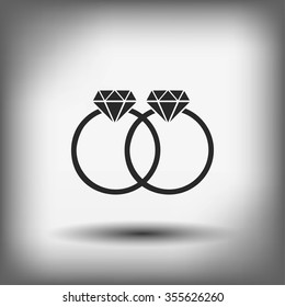 rings vector icon