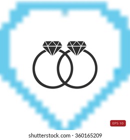 rings vector icon