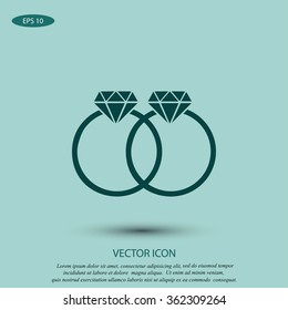 rings vector icon