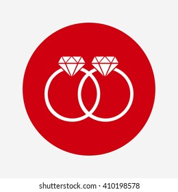 rings vector icon