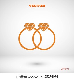 rings vector icon
