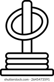 Rings vector icon. Can be used for printing, mobile and web applications.