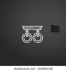 Rings vector icon. Rings concept stroke symbol design. Thin graphic elements vector illustration, outline pattern for your web site design, logo, UI. EPS 10.