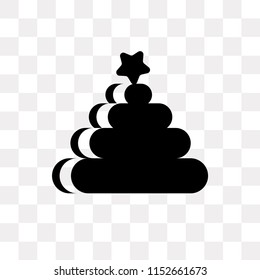 Rings vector icon isolated on transparent background, Rings logo concept