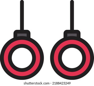 Rings Vector illustration on a transparent background.Premium quality symmbols.Stroke vector icon for concept and graphic design.