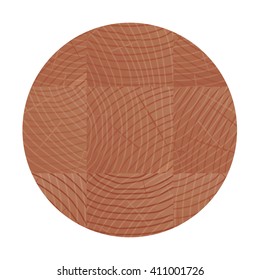 Rings of Wood. Vector Illustration Background.