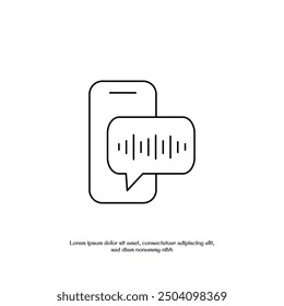 Klingelton dünnen Umriss Symbol Vektordesign gut für Web oder mobile App