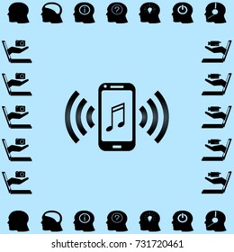 Ringtone vector icon