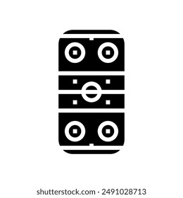 rink ice hockey sport game glyph icon vector. rink ice hockey sport game sign. isolated symbol illustration