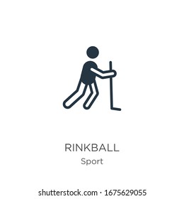 Rinkball icon vector. Trendy flat rinkball icon from sport collection isolated on white background. Vector illustration can be used for web and mobile graphic design, logo, eps10