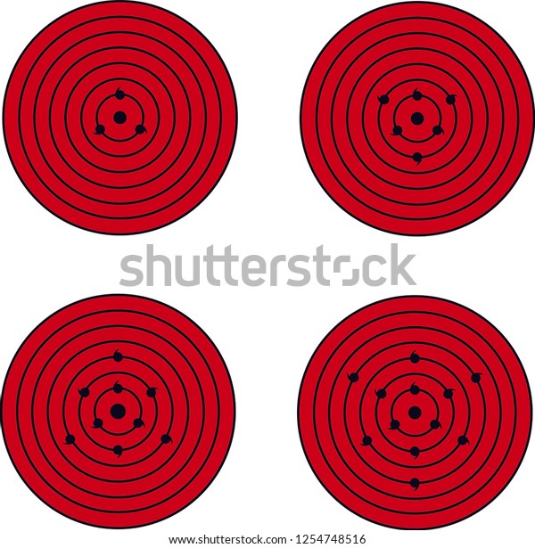 Rinne Sharingan Ocular Prowess Gained When Stock Vector Royalty