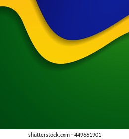 Rio 2016 abstract colorful pattern. Summer color of Olympic games 2016 - Green, orange, yellow, blue. Color shapes and lines. Summer Sport Brazil background. For Art, Print, web design advertising.