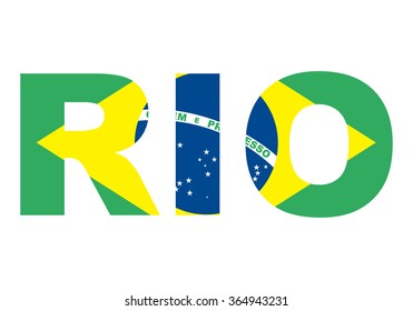 Rio 2016, brazil text