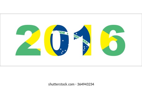 Rio 2016, brazil text