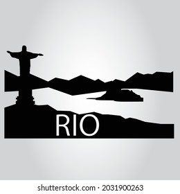 Rio de Janeiro - Cityscape vector illustration design