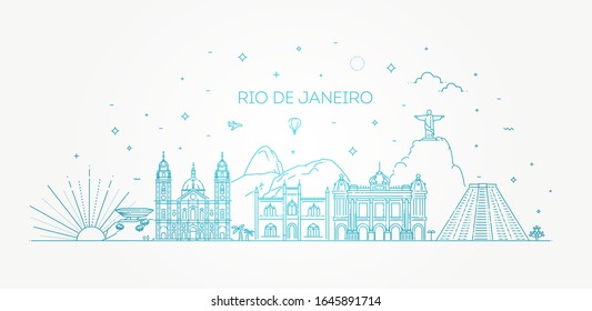 Río de Janeiro detalló Skyline.Viajes y turismo