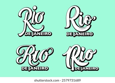 Rio De janeiro. lettering this city