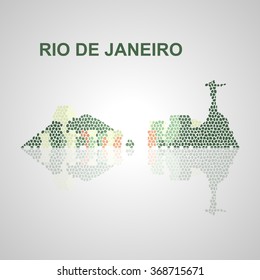 Rio de Janeiro skyline  for your design, concept Illustration.