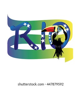 Rio de Janeiro vector icon. Good for advertising design.