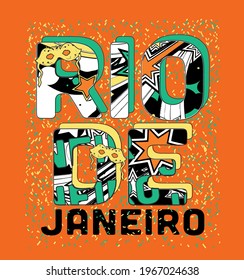 rio de janerio .Tpographic graphic design .festival illustration 