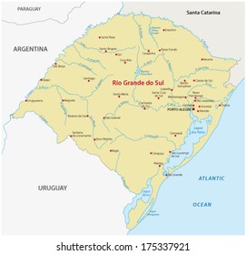 Rio Grande Do Sul Map