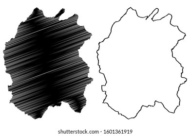 Rio Grande municipality (Commonwealth of Puerto Rico, Porto Rico, PR, Unincorporated territories of the United States) map vector illustration, scribble sketch Rio Grande map