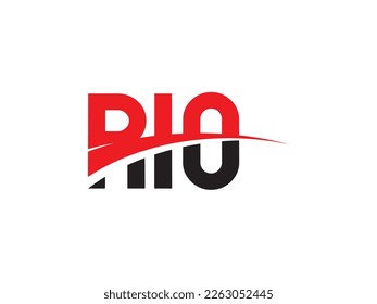 RIO Letter Initial Logo Design Vector Illustration