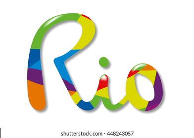 Rio poster. Banners and card vector template background. Sport concept banner. 2016 Brazil.