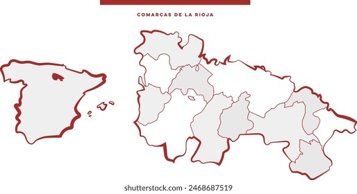 Rioja, La Rioja, Spain, Map