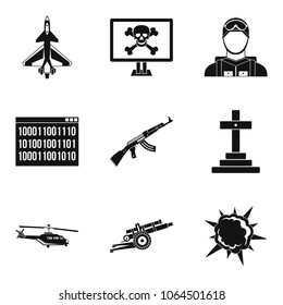 Riot icons set. Simple set of 9 riot vector icons for web isolated on white background