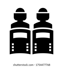 riot police icon or logo isolated sign symbol vector illustration - high quality black style vector icons
