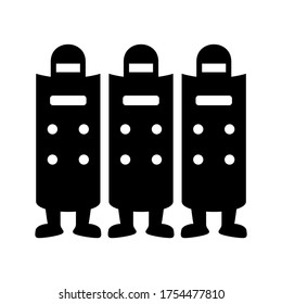 riot police icon or logo isolated sign symbol vector illustration - high quality black style vector icons
