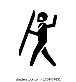 riot police icon or logo isolated sign symbol vector illustration - high quality black style vector icons
