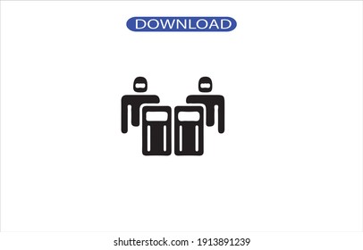 riot police icon or logo isolated sign symbol vector illustration - high quality black style vector icons.