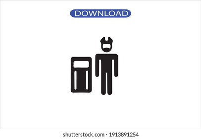 riot police icon or logo isolated sign symbol vector illustration - high quality black style vector icons.