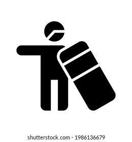 riot police icon or logo isolated sign symbol vector illustration - high quality black style vector icons
