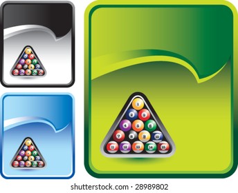 rip curl banner billiard balls