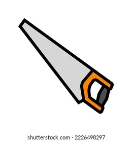 rip cut saw color icon vector. rip cut saw sign. isolated symbol illustration
