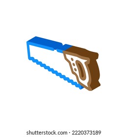 rip cut saw isometric icon vector. rip cut saw sign. isolated symbol illustration