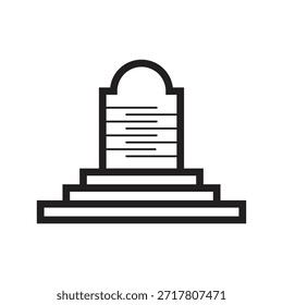 Rip death logo icon template illustration design