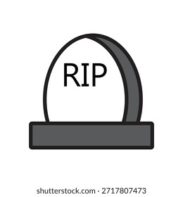Rip death logotipo ícone modelo ilustração design