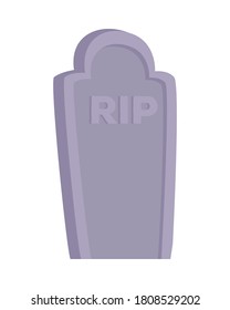 rip grave design, death tomb cementary and scary theme Vector illustration